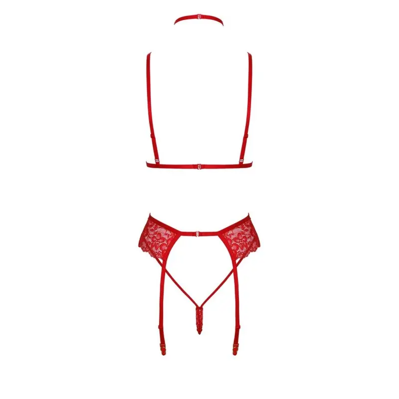 Комплект Kissable Bondage Kiss Set Red L/XL