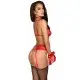 Комплект Kissable Bondage Kiss Set Red L/XL