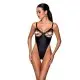 Боди из экокожи Passion CELINE BODY XXL/XXXL, black, с доступом, открытый