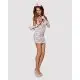 Эротический кружевной костюм медсестры Obsessive Medica dress 5pcs costume L/XL, сорочка, перчатки,