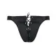 Мужские слипы на шнуровке Passion 044 SLIP BEN L/XL Black, экокожа, люверсы