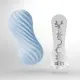 Мастурбатор Tenga FLEX Bubbly Blue с изменяемой интенсивностью, можно скручивать, вакуум
