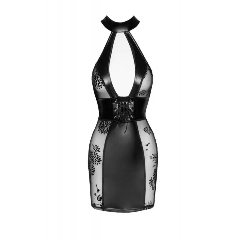 Платье Noir Handmade F238 Short tulle dress with powerwetlook inserts - XXL