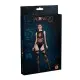 Комплект: боди и чулки Moonlight Model 16 XS-L Black, имитация топа и трусиков