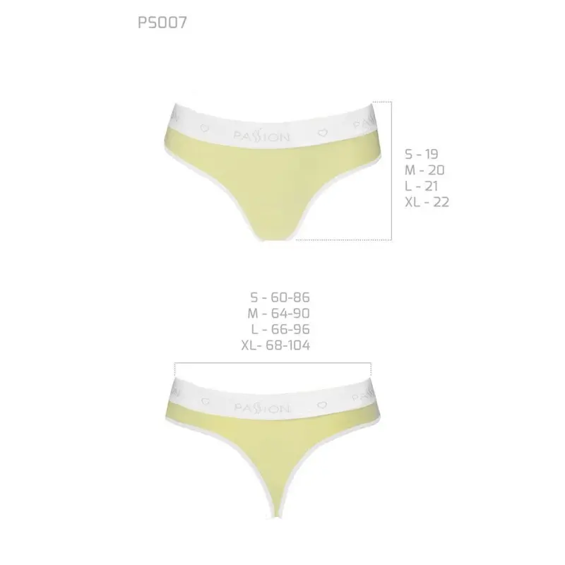Спортивные трусики-стринги Passion PS007 PANTIES M, yellow