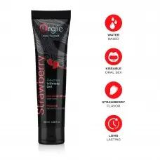 Лубрикант на водной основе Orgie Lube Tube Strawberry, 100 мл, со вкусом и ароматом клубники