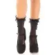 Носочки ажурные с рюшами Leg Avenue Mini Bow Lace Anklet Black
