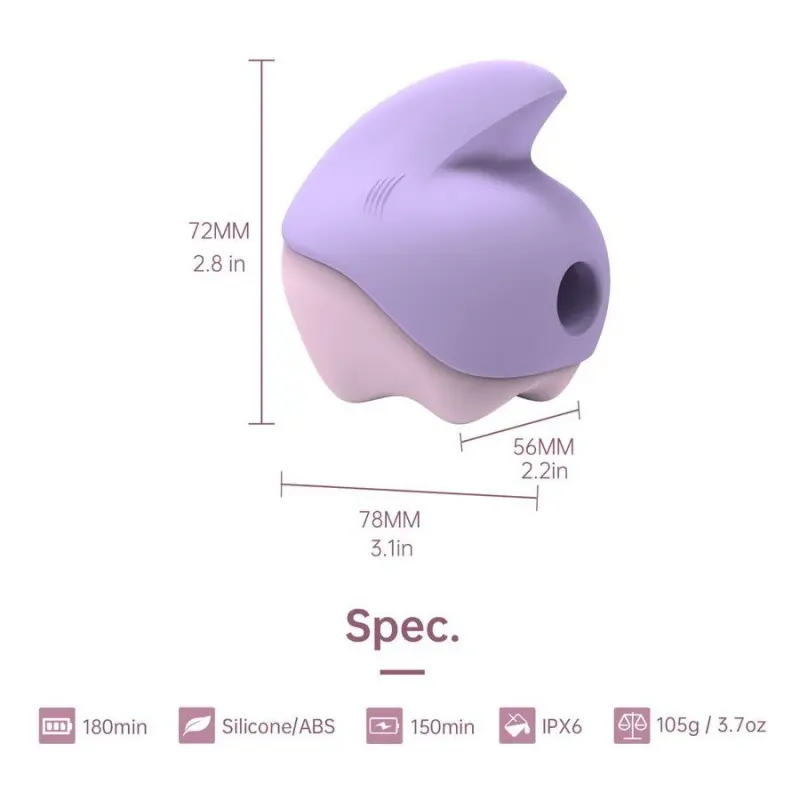 Вакуумный клиторальный смарт-стимулятор Magic Motion Unicorn Purple с вибрацией