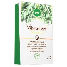 Рідкий вібратор Intt Vibration Coconut Vegan (15 мл),  дуже смачний, діє до 30 хвилин