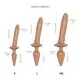 Анальная пробка с дилдо 2в1 Strap-On-Me SWITCH PLUG-IN REALISTIC DILDO Caramel S, диаметр 3,3/2,9 см