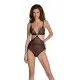 Боди Passion AMBERLY BODY black, XXL/XXXL, открытая спина, низ стринги