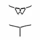 Трусики-стринги из стреп Passion Exclusive ARMANDA THONG S/M, black