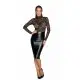 Платье с кружевным топом Noir Handmade F228 Midi dress with soft lace top, XL, мокрый эффект