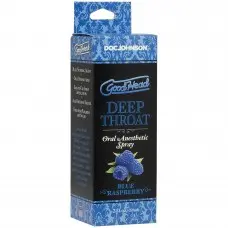 Распродажа!!! Спрей для минета Doc Johnson GoodHead DeepThroat Spray – Blue Raspberry 59 мл (срок 11.2025)