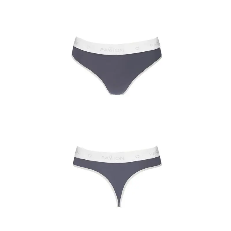 Спортивные трусики-стринги Passion PS007 PANTIES XL, dark grey