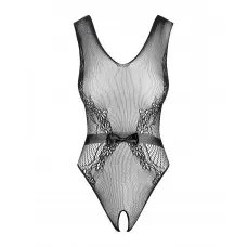 Сетчатый бодистокинг с доступом Obsessive B115 teddy S/M/L, черный