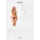 Сетчатые трусики под омбре Obsessive Bella Rou panties XS/S