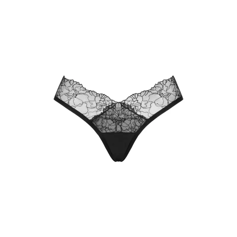 Сетчатые трусики под омбре Obsessive Bella Rou panties XS/S