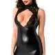 Платье Noir Handmade F343 Powerwetlook and lace mini skirt - S