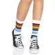 Носки женские в полоску Leg Avenue Pride crew socks Rainbow, 37–43 размер