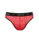 Мужские полупрозрачные трусы Passion 031 SLIP MIKE S/M Red, под леопард