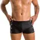 Мужские кожаные боксеры с заклепками Passion 048 SHORT DAVID L/XL Black