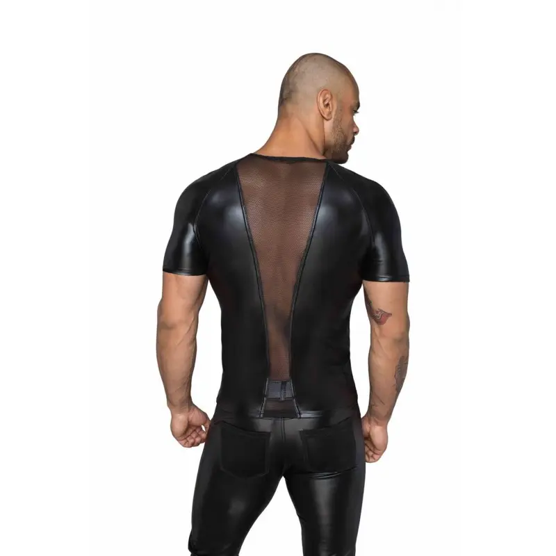 Футболка с мокрым эффектом Noir Handmade H056 Men's T-shirt made of powerwetlook, S