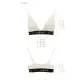 Эластичный топ с кружевом Passion PS001 TOP S, ecru