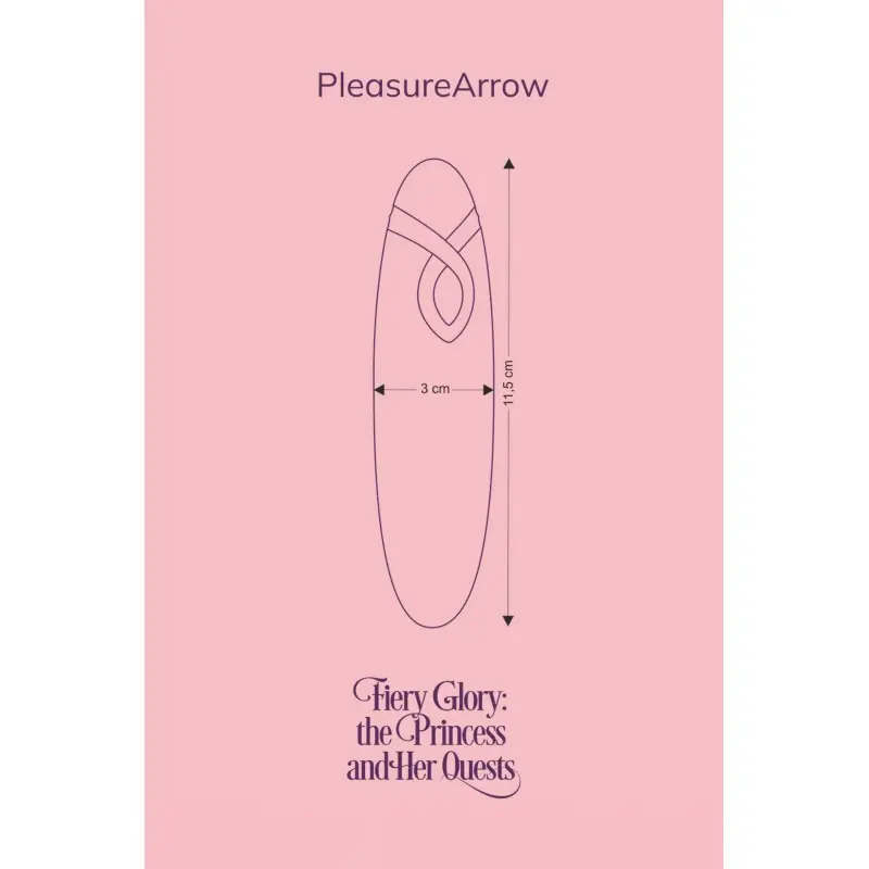Мини-вибратор FairyGasm PleasureArrow blue