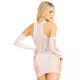 Мини-платье Leg Avenue Mini dress and matching gloves White One Size