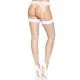 Чулки в крупную сетку Leg Avenue Fence Net Thigh Highs White, one size