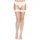 Чулки в крупную сетку Leg Avenue Fence Net Thigh Highs White, one size