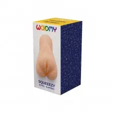 Мастурбатор-вагіна Wooomy Squeeezy Masturbator Vagina, м’які відкриті губи, 13,2х5,4 см
