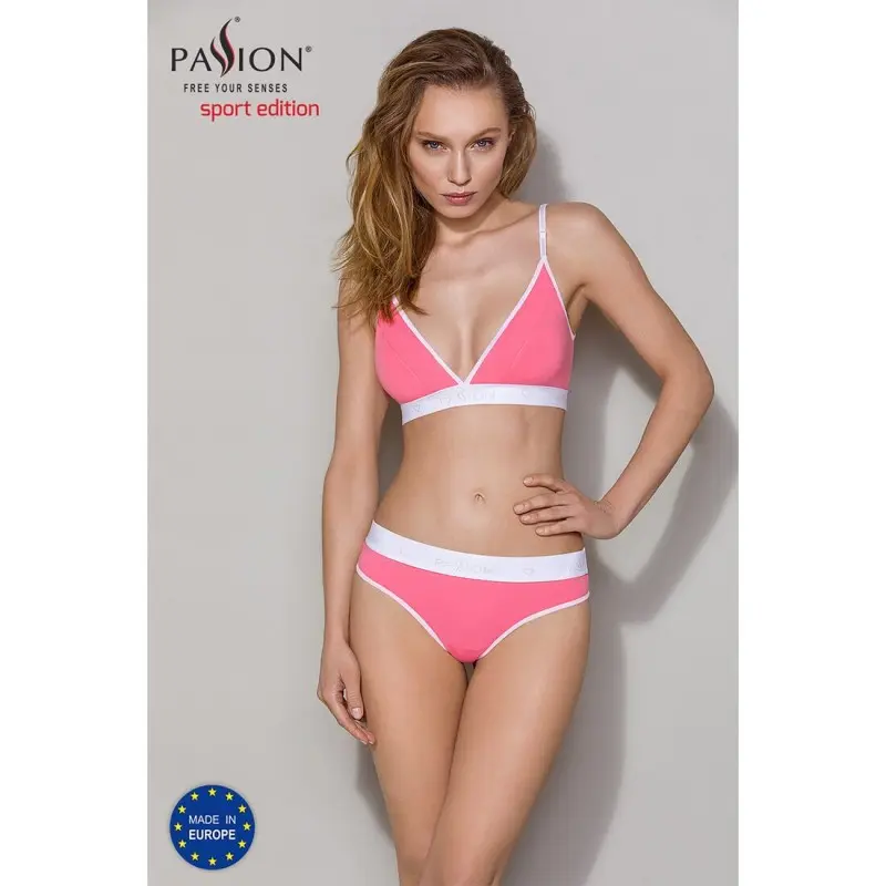 Спортивный топ с двойными бретелями Passion PS007 TOP L, pink