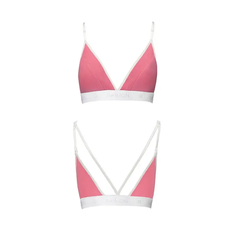 Спортивный топ с двойными бретелями Passion PS007 TOP L, pink