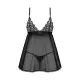 Пеньюар и трусики Obsessive Blomentis babydoll & thong M/L