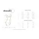 Пеньюар и трусики Obsessive Blomentis babydoll & thong M/L
