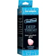 Спрей для минета Doc Johnson GoodHead DeepThroat Spray – Cotton Candy 59 мл для глубокого минета