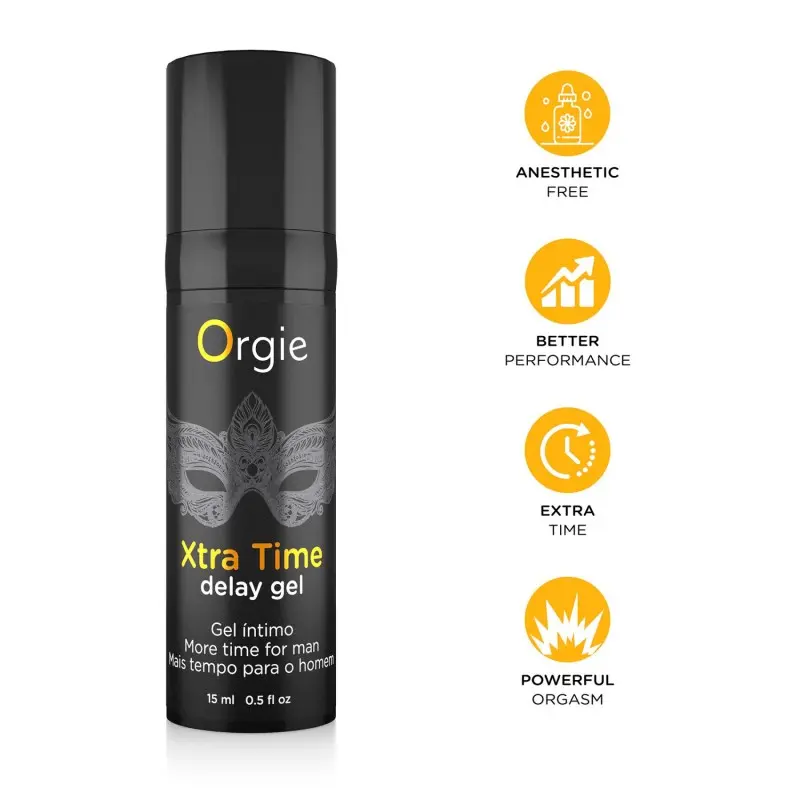 Гель-пролонгатор Orgie Xtra Time Delay Gel, 15 мл, на водной основе, без анестетиков