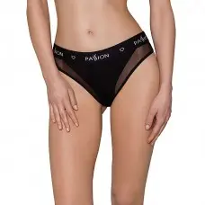 Трусики з прозорою вставкою Passion PS002 PANTIES M, black
