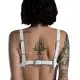 Лиф из натуральной кожи Feral Feelings - Bikini Top White