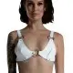 Лиф из натуральной кожи Feral Feelings - Bikini Top White