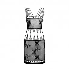 Бодистокинг мини-платье с бабочками Passion BS090 One Size black