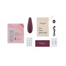 Вакуумный клиторальный стимулятор Womanizer Classic 2 - Bordeaux, 10 режимов, функция Afterglow