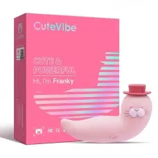 Вакуумный вибратор CuteVibe Franky Pink