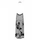 Платье Noir Handmade F312 Divinity long flocked mesh dress with open back - 3XL