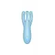 Клиторальный смарт вибратор Satisfyer Threesome 4 Blue с тремя пальчиками