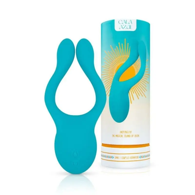 Универсальный вибратор для пар Cala Azul – Dani Couples Toy, 10 режимов