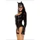 Эротический костюм кошечки Leg Avenue Fierce Feline M, боди, пояс с подвязкой, маска кошки