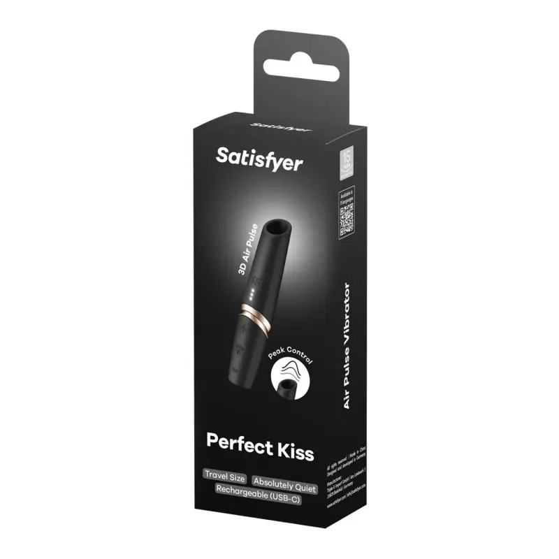 Вакуумный стимулятор Satisfyer Perfect Kiss, магнитная технология 3D Air Pulse, 30 режимов работы